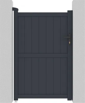 Immagine prodotto di Cancello in alluminio "Maurice" - 101.2 x 155.9 cm - Grigio