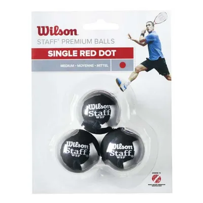 Image de Wilson Staff Medium Single Red Dot Black 3 Balles