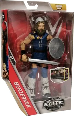 Zdjęcie produktu dla Mattel DXJ35 Elite Collection WWE - figurka Berzerker z tarczą i mieczem