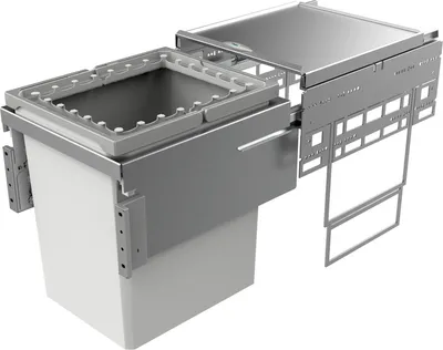 Obrázek produktu pro Naber Cox® Base 460 R/400-1, odpadkový koš pro přední výsuvy, světle šedý, H 460