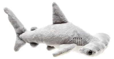 Image de Uni-Toys - Hammerhai - 26 cm (longueur) - Poisson en peluche, requin - Peluche, jouet doux