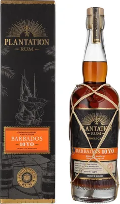 Produktbild von Plantation Rum BARBADOS 10 Years Old Oloroso Sherry Maturation Edition 2021 49% Vol. 0,7l in Geschenkbox