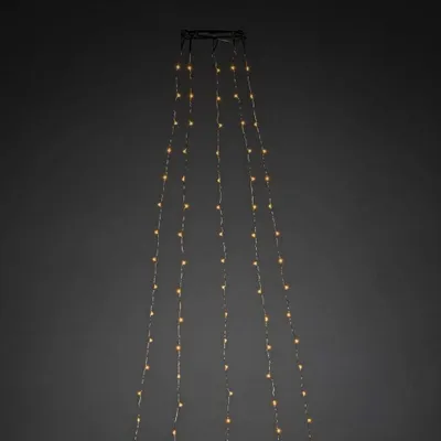 Produktbild von Konstsmide Weihnachtsbeleuchtung  LED Baummantel Ring Tropfen 5 Stränge à 60 Dioden