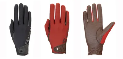 Produktbild von Roeckl Reithandschuhe Unisex Muenster Rot oder Schwarz, Farbe:Schwarz, Größe:7 1/2