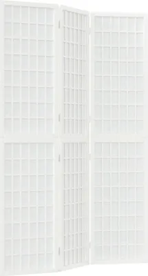 Obrázek produktu pro vidaXL 3-dílný skládací paraván v japonském stylu 120x170 cm Bílá