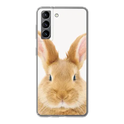 Produktbild von MuchoWow® Handyhülle Schutzhülle Hülle für Samsung Galaxy S21 Kinder - Kaninchen - Kind - Mädchen - Jungen Silikon Softcase Handy Hülle - Softcase