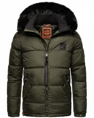 Produktbild von Stone Harbour Herren warme Winter Jacke Steppjacke Outdoor Parka Mantel Zarlaan Olive Gr. 54 - XXL
