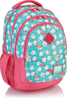 Produktbild von ASTRA HEAD HD-83 Schulrucksack Schultasche FLAMINGO rosa mint leicht bequem Kinder Jugendliche