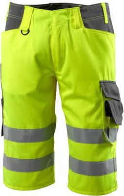 Produktbild von Mascot Warnhose Luton, 3/4 lang,Gr. 60, gelb/dkl.anthr.