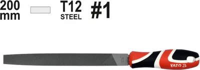 Produktbild von Yato YT-62229, Datei, Flache Datei, Metall, Kohlenstoffstahl, Polypropylen, Schwarz, Rot, Weiß