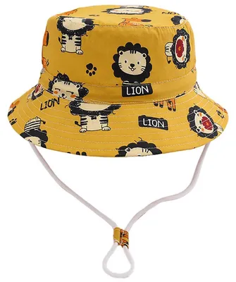 Produktbild von Baby Kinder Sonnenhut Fischerhut mit UV Schutz UPF 50+ für Mädchen Jungen Löwe 12-24 Monate
