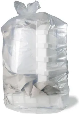 Produktbild von Abfallsack Premium Größe L Maße 800+500x1700mm S.80µ PE transparent Inhalt 500l