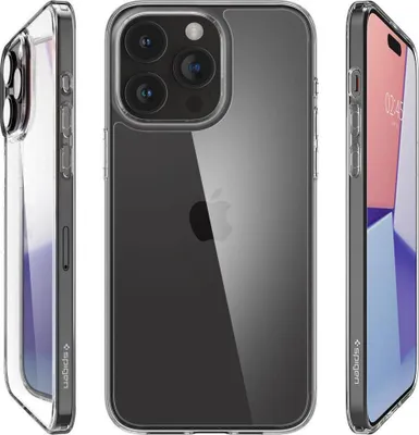 Zdjęcie produktu dla Spigen ACS06554, Pokrowiec, Apple, iPhone 15 Pro Max, 17 cm (6.7"), Przezroczysty