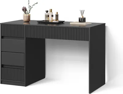 Produktbild von Schminktisch Livinity Allia Schwarz ohne Spiegel, Model 52462
