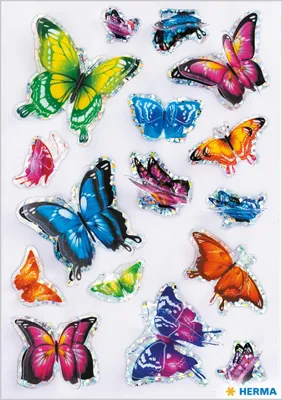Produktbild von HERMA - Etikett 15515 Schmetterling mit 3D-Flügeleffekt