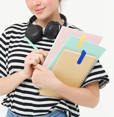 Produktbild von Lesezeichenclip 3 Stück - Bunte Lesezeichen Zubehör - Silikon Buch Geschenke