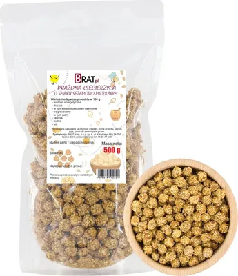 Obrázok produktu pre Pražený cícer so sezamom a medovou príchuťou 500g