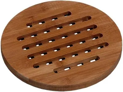 Produktbild von Kesper 59740 | Kesper Topfuntersetzer aus dunklem Bambus Ø 19