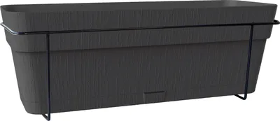 Zdjęcie produktu dla Skrzynka Balkonowa Stefanplast Ethica, 9 L, 50x18x17 cm, Szara
