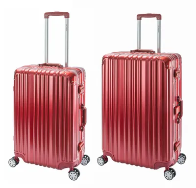 Produktbild von London | 2er Set | Trolleys 4 Rollen | Polycarbonat Hartschale | Alu-Rahmen | Reisekoffer M+L
