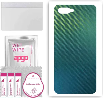 Produktbild von apgo Rückseite Schutzfolie, Skin, kompatibel mit Oppo RX17 Neo, Hinten Displayschutzfolie aus Vinylfolie, kratzfest, einfache Montage - Kohlenstoff-Chamäleon CAKA1