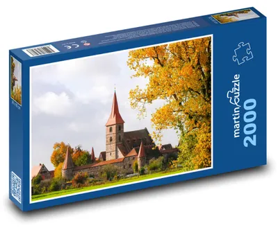 Obrázok produktu pre Puzzle 2000 Kostol v jesennej krajine - martinpuzzle