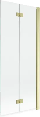Immagine prodotto di Mexen Mist paratia doccia 2-ante destra 80 x 150 cm, trasparente, oro spazzolato - 8A9-080-002-55-00-P