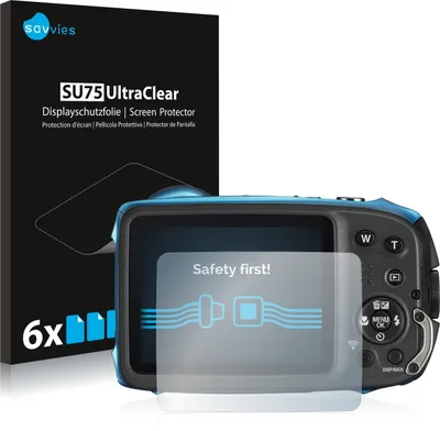 Produktbild von 6x Für Fujifilm FinePix XP140 Schutzfolie Savvies Displayschutz Display Schutz Folie Klar Transparent