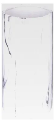 Produktbild von Zylindervase aus weißem Marmor - H20 cm