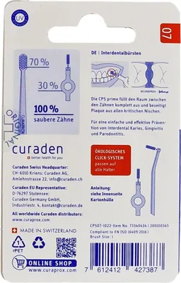 Produktbild von Curaprox Interdentalbürsten-Aufsätze CPS 07 Prime 8 St.
