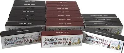 Obrázok produktu pre Sada 20 vonných sviečok Bucker - 8 x kadidlo, 8 x myrha a 4 x XXL obrie