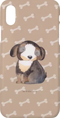 Produktbild von Mr. & Mrs. Panda Iphone 10 Handyhülle Hund Entspannen - Hundeglück - Geschenk, Sprüche, Entspannt, Liebe, Cover, Süß, X, Hülle, Flauschig, Handy