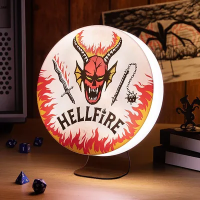 Immagine prodotto di Lampada Stranger Things logo Hellfire Club 20 cm