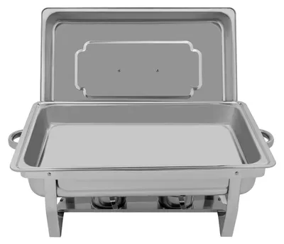 Produktbild von Chafing Dish Buffet Set - 2-teiliges Speisenwärmer Set - Für Buffet & Catering - Wiederverwendbare Warmhaltebehälter