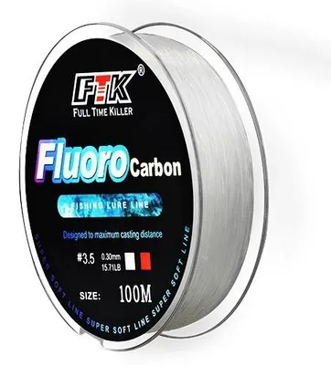 Produktbild von 100 m Fluorocarbon Angelschnur 4.13-34.32LB