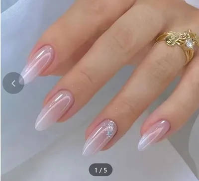 Produktbild von 24 Stück Künstliche Fingernägel G74 Press On mit Feile Kleber Kunstnägel Nagel Tip