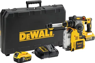 Produktbild von DeWalt DCH275P2-QW 18V - XR LI-ION - XR 18V SDS Plus 2,1J Li-Ion 5,0Ah QCC + Staubabsaugungssystem