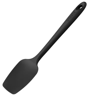 Silikon-Spatellöffel 29 cm, hitzebeständig bis 250 °C, Schwarz