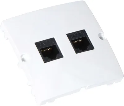Image de Simon Basic Prise de communication de données RJ45 cat.5e + RJ11 blanc BMF5T.02/11