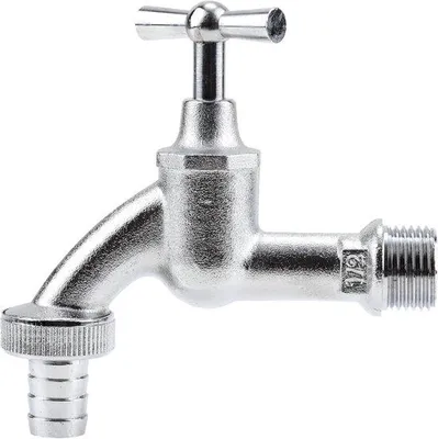 Obrázek produktu pro Šroubový spoj pro trubky – pochromovaný – 1/2 palce – kovový – stříbrný