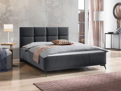 Produktbild von Manželská postel s úložným prostorem 180x200 TERCEIRA - šedá