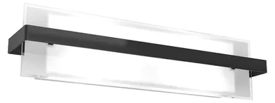 Obrázek produktu pro Cross Modern Metal Black Glass Wall Light 2 Lights E27 60Cm