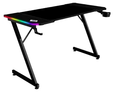 Obrázek produktu pro Mars Gaming MGDX120RGB, Přímý, Obdélníkový tvar, Dřevotřískové desky, Ocel, Hraní, Uhlíková vlákna