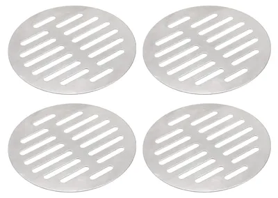 Productafbeelding van Ronde afdeksels voor drainageputten voor vee - 4 stuks, afdekgroepen - diameter 11,2 cm