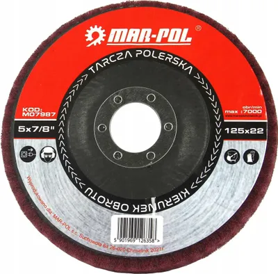 Produktbild von Vlies-Polierscheibe 125x22,2 MM