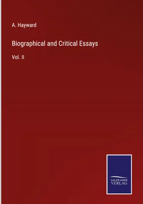 Produktbild von Biographical and Critical Essays