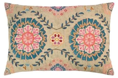 Obrázok produktu pre Vankúš Mars & More, vyšívaný, farba: béžová, modrá, rozmer: 40x60 cm