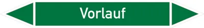 Produktbild von Dreifke® Rohrleitungsetikett, Vorlauf | Folie selbstklebend | 100x15 mm, 1 Stk