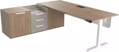 Produktbild von Chef Eckschreibtisch Büro Zimmer Möbel Design Praxis Kanzlei Möbel Beige