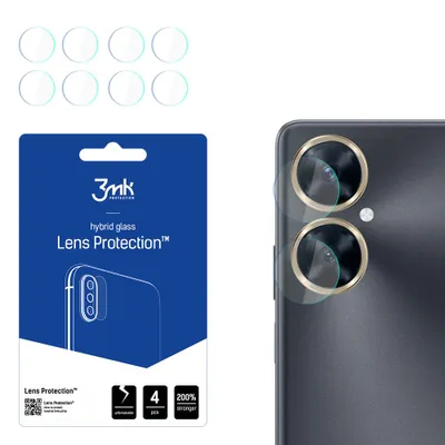 Produktbild von 3mk Hybridglas Lens Protection für Huawei Nova 11i Kamera Objektiv Kameralinse 0,16mm 6H (4 Stück)